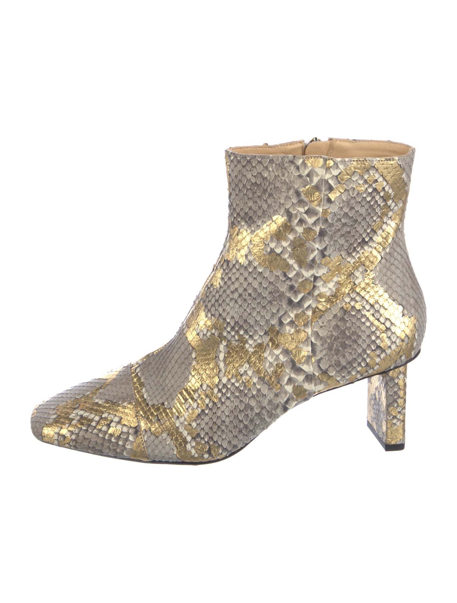 Alexandre Birman Snakeskin Animal Print Boots