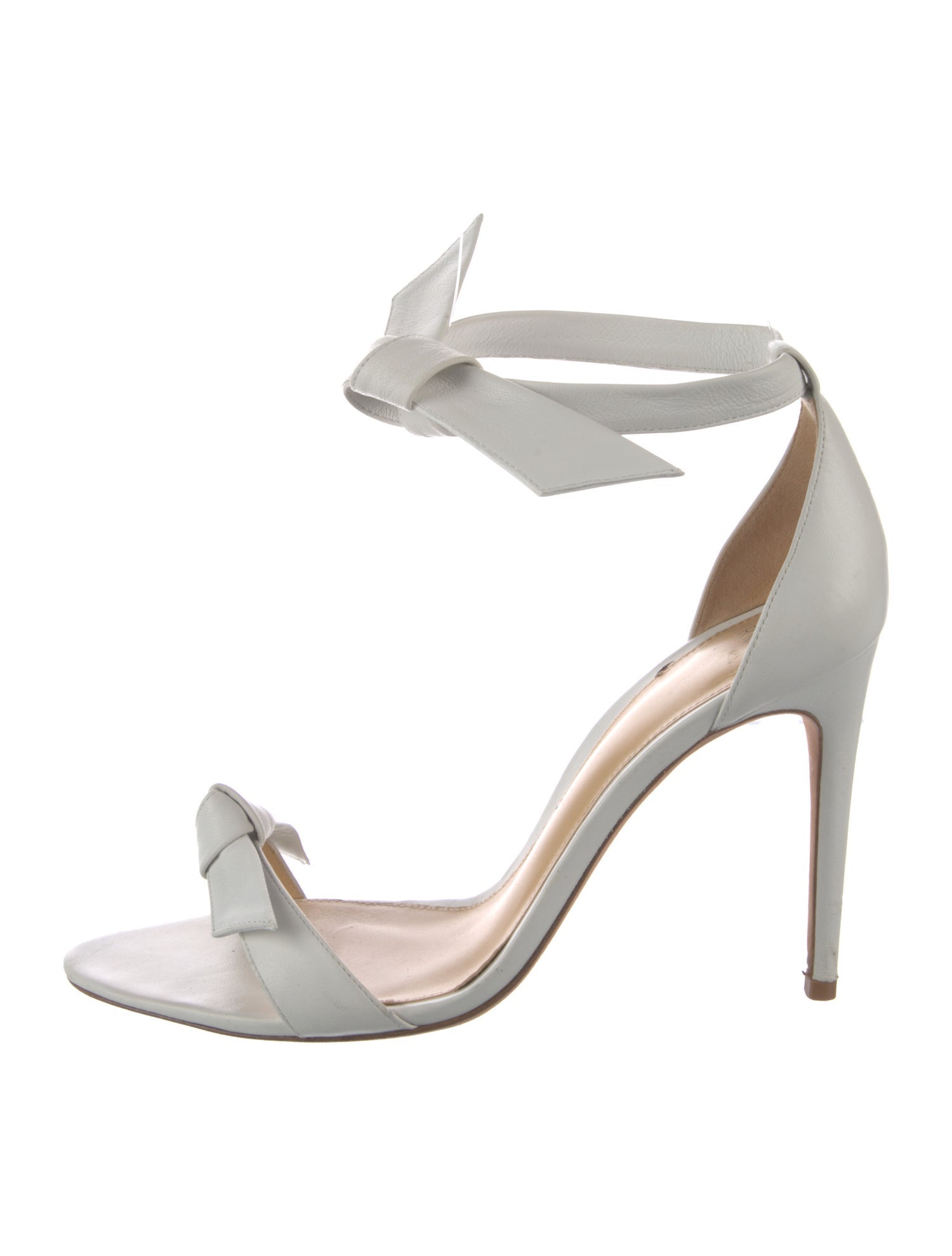 Alexandre Birman Leather Bow Accents Sandals