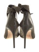 Alexandre Birman Suede Leather Trim Embellishment Mules