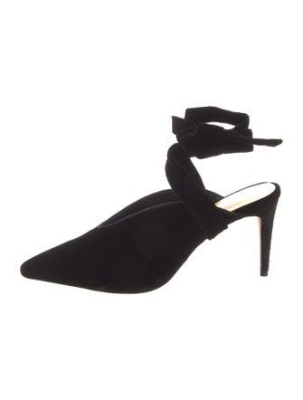 Alexandre Birman Velvet Slingback Pumps