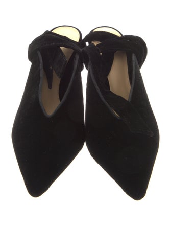 Alexandre Birman Velvet Slingback Pumps