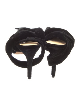 Alexandre Birman Velvet Slingback Pumps