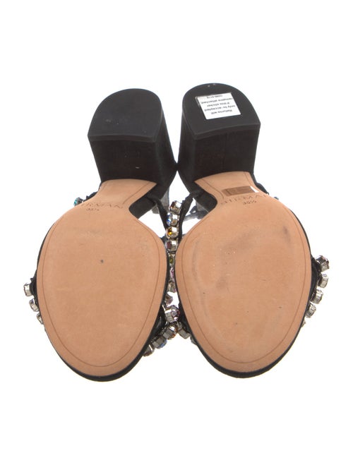 Alexandre Birman Suede Crystal Embellishments Sandals