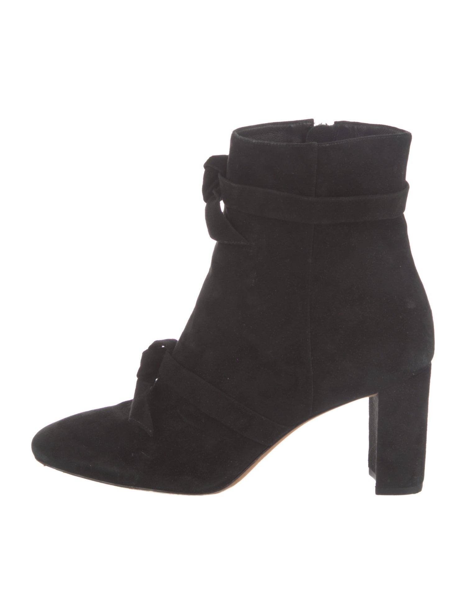 Alexandre Birman Suede Bow Accents Boots