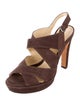 Alexandre Birman Suede Slingback Sandals