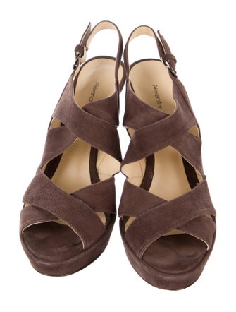 Alexandre Birman Suede Slingback Sandals