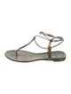Alexandre Birman Leather T-Strap Sandals