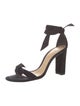 Alexandre Birman Suede Bow Accents Sandals