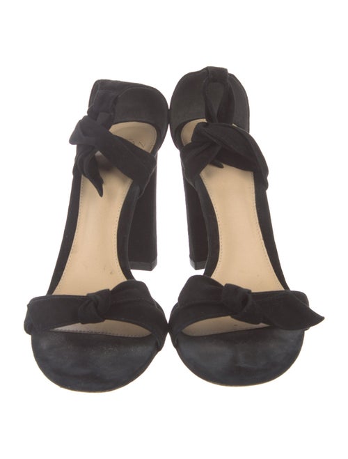 Alexandre Birman Suede Bow Accents Sandals