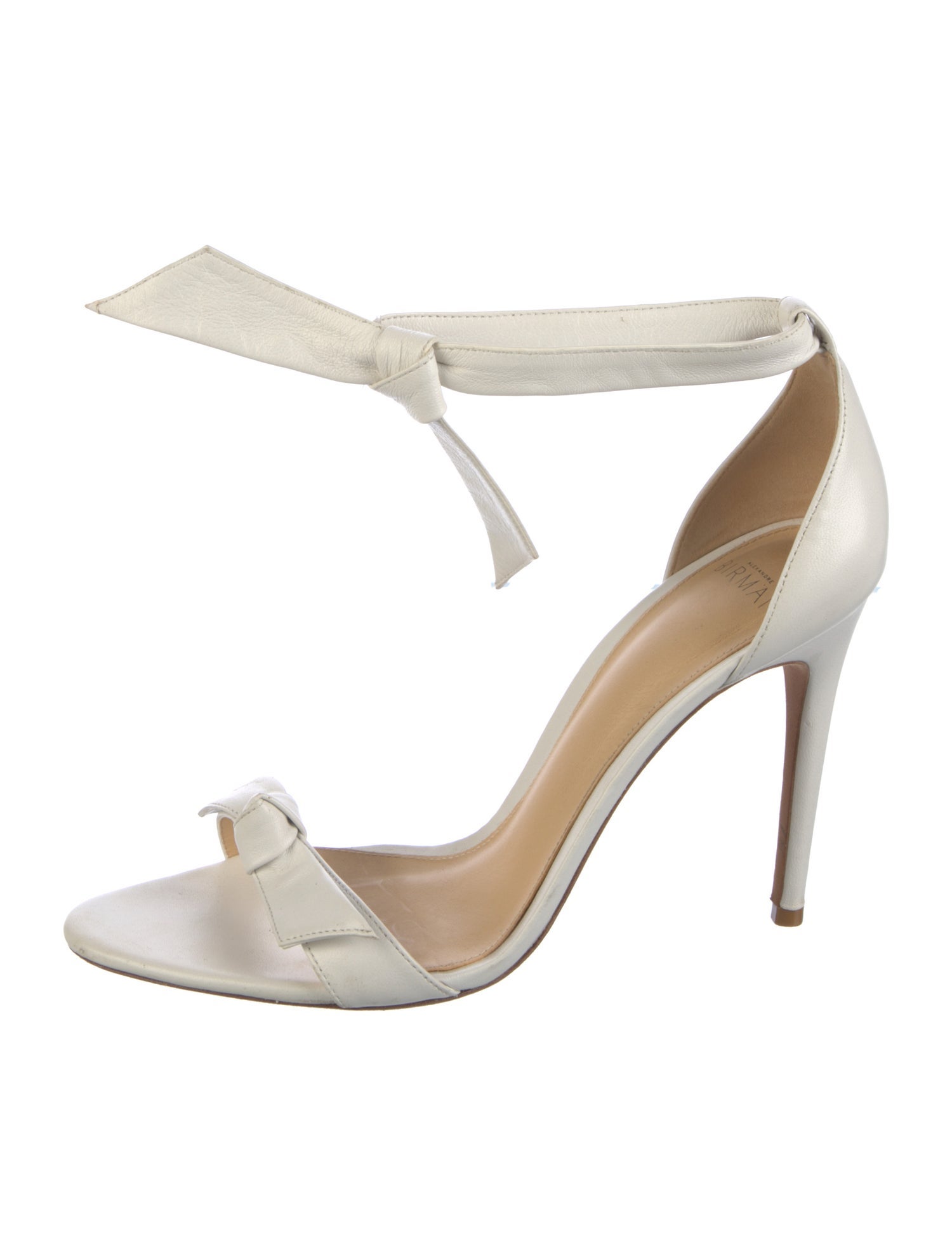 Alexandre Birman Leather Bow Accents Sandals