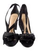 Alexandre Birman Leather Bow Accents Sandals