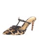 Alexandre Birman Ponyhair Animal Print Mules