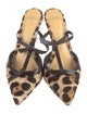Alexandre Birman Ponyhair Animal Print Mules