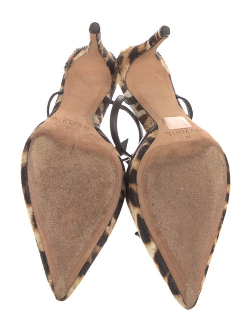 Alexandre Birman Ponyhair Animal Print Mules