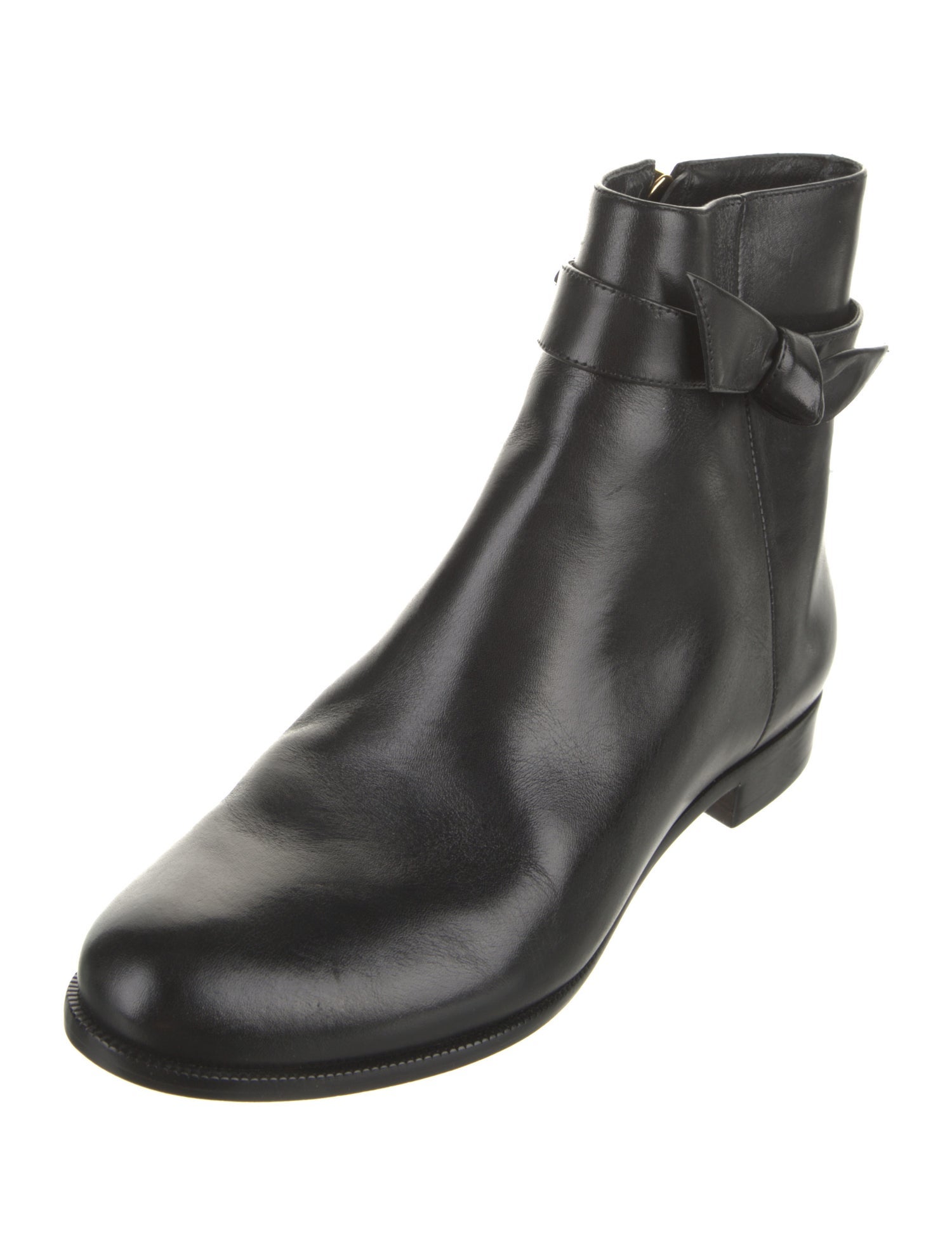 Alexandre Birman Leather Bow Accents Boots