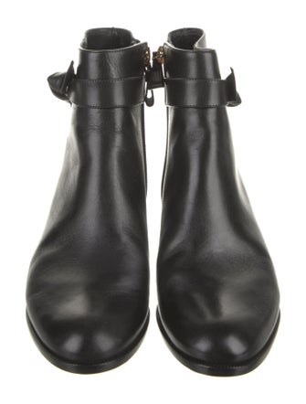 Alexandre Birman Leather Bow Accents Boots