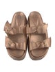 Alexandre Birman Leather Bow Accents Slides