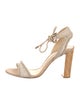 Alexandre Birman Canvas Braided Accents Sandals