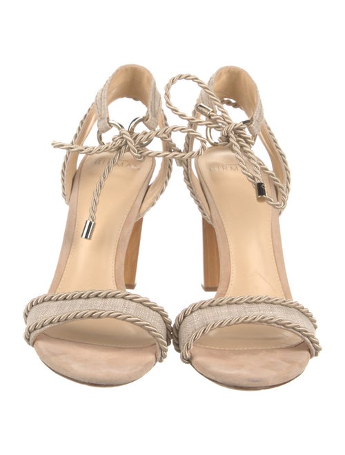 Alexandre Birman Canvas Braided Accents Sandals