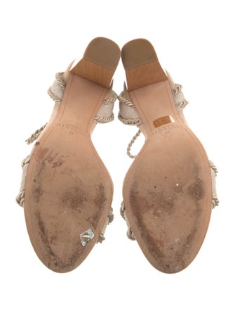 Alexandre Birman Canvas Braided Accents Sandals
