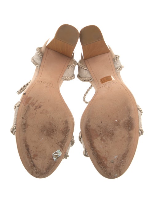 Alexandre Birman Canvas Braided Accents Sandals