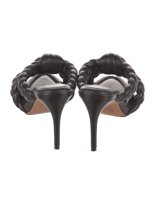 Alexandre Birman Leather Braided Accents Slides