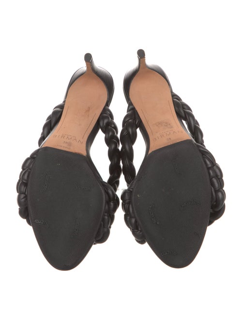 Alexandre Birman Leather Braided Accents Slides