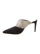 Alexandre Birman Suede Animal Print Mules