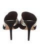 Alexandre Birman Suede Animal Print Mules