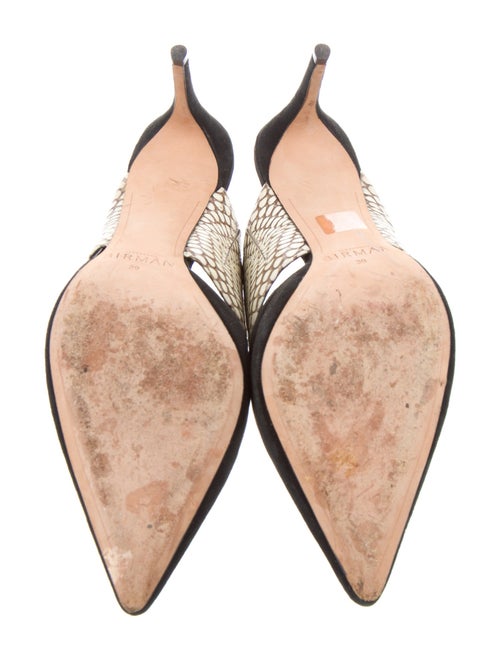 Alexandre Birman Suede Animal Print Mules