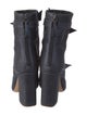 Alexandre Birman Denim Bow Accents Boots