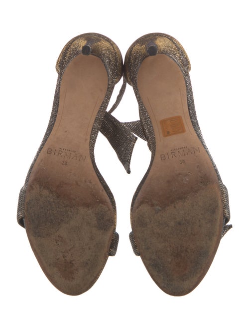 Alexandre Birman Glitter Animal Print Sandals