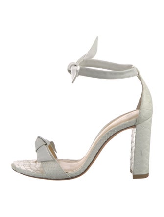 Alexandre Birman Leather Bow Accents Sandals