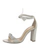 Alexandre Birman Leather Bow Accents Sandals