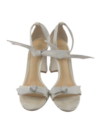 Alexandre Birman Leather Bow Accents Sandals