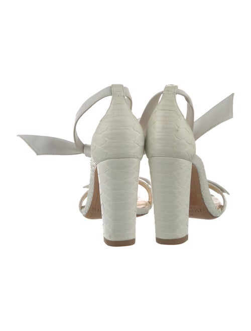 Alexandre Birman Leather Bow Accents Sandals