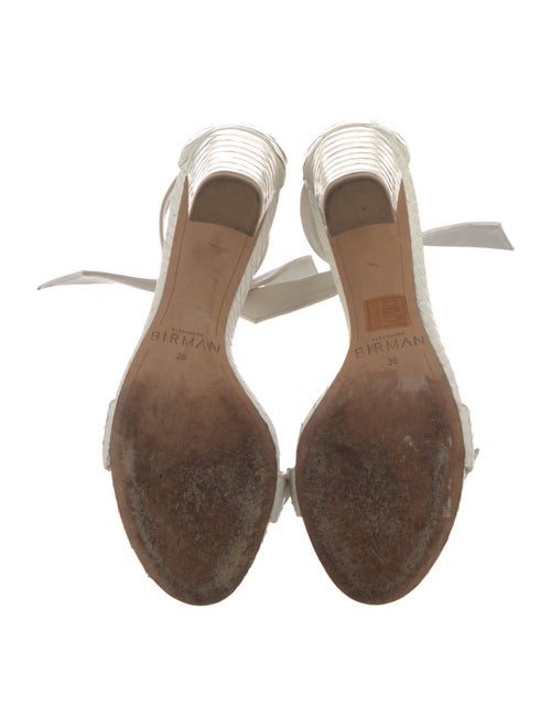 Alexandre Birman Leather Bow Accents Sandals