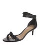 Alexandre Birman Leather Bow Accents Sandals