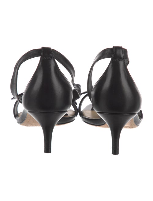 Alexandre Birman Leather Bow Accents Sandals