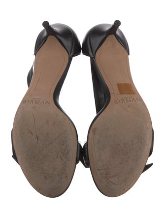 Alexandre Birman Leather Bow Accents Sandals