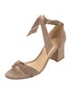 Alexandre Birman Suede Bow Accents Sandals