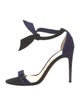 Alexandre Birman Suede Bow Accents Sandals