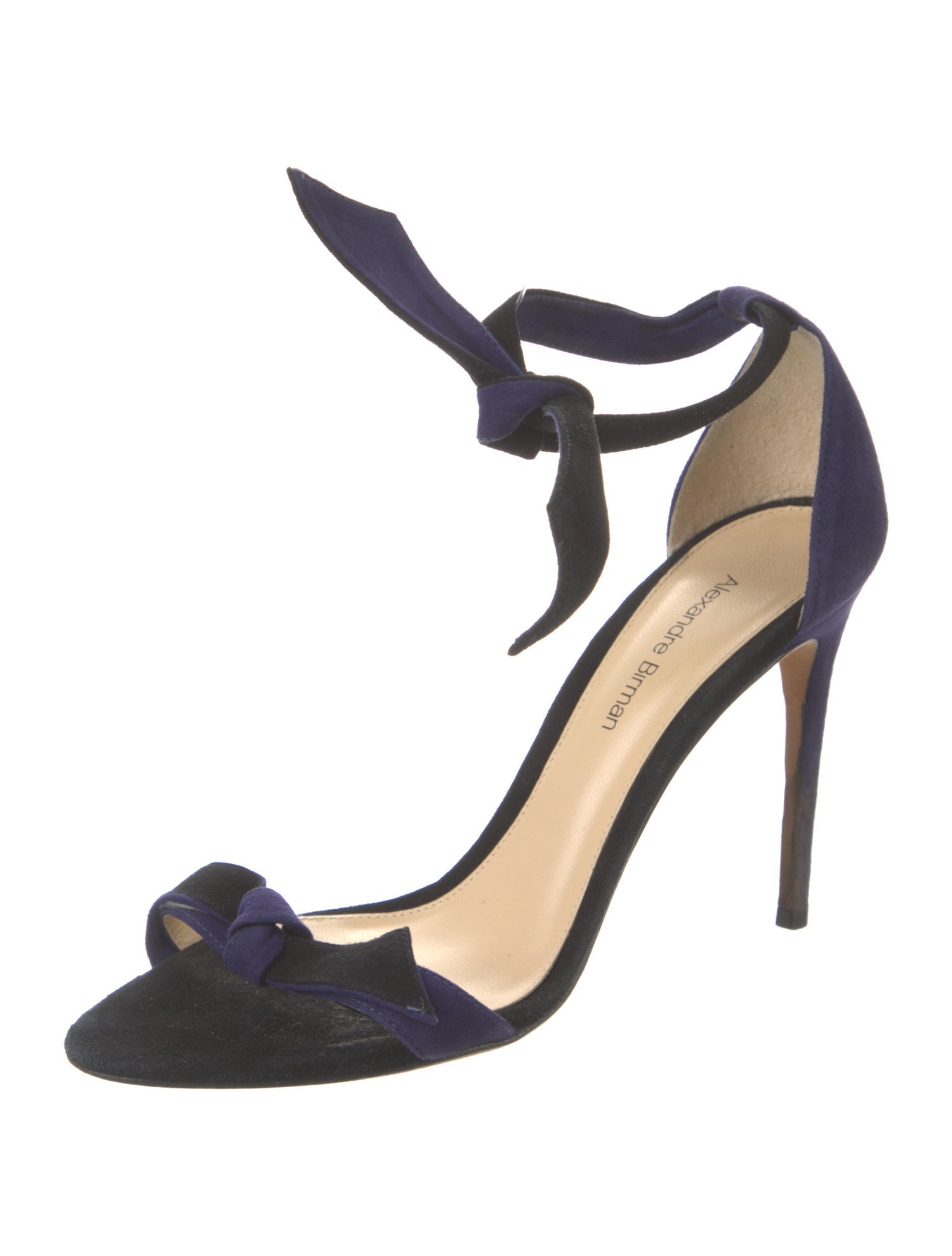 Alexandre Birman Suede Bow Accents Sandals