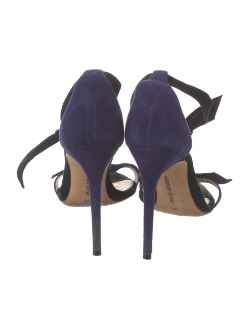 Alexandre Birman Suede Bow Accents Sandals