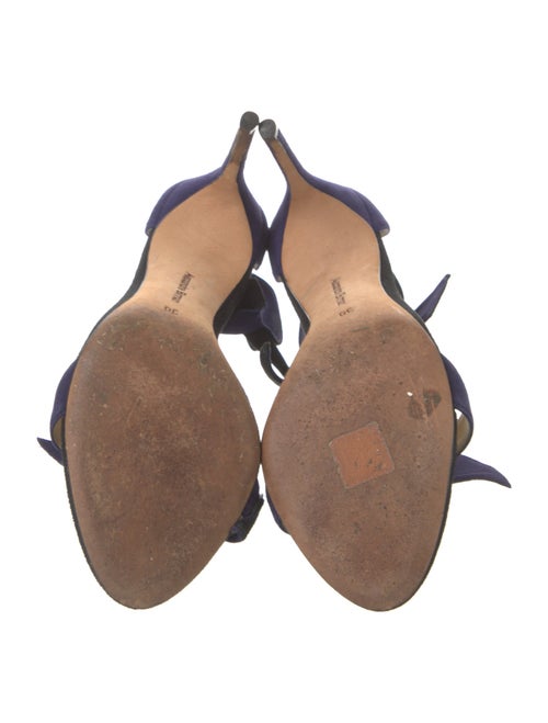Alexandre Birman Suede Bow Accents Sandals