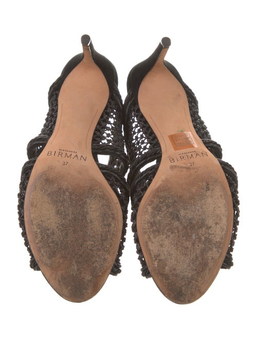 Alexandre Birman Leather Trim Embellishment Slides