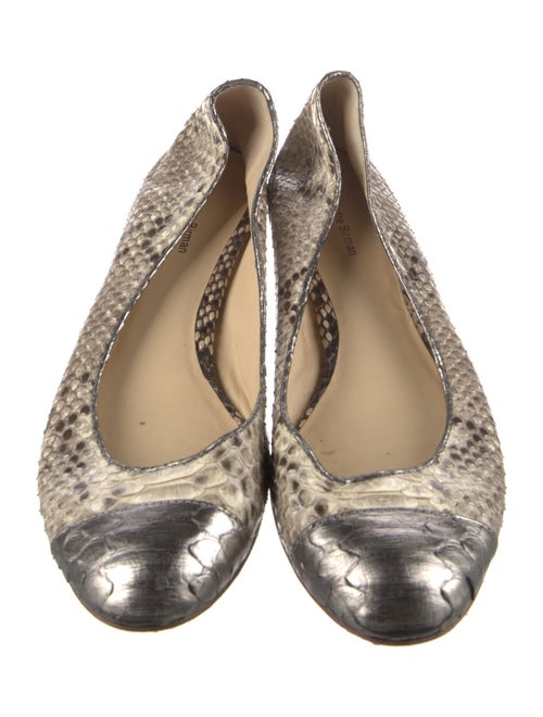 Alexandre Birman Snakeskin Animal Print Flats