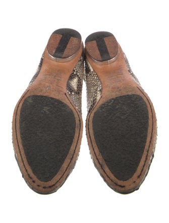 Alexandre Birman Snakeskin Animal Print Flats