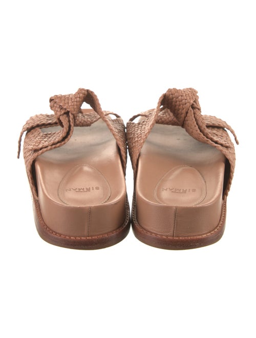 Alexandre Birman Leather Braided Accents Slides