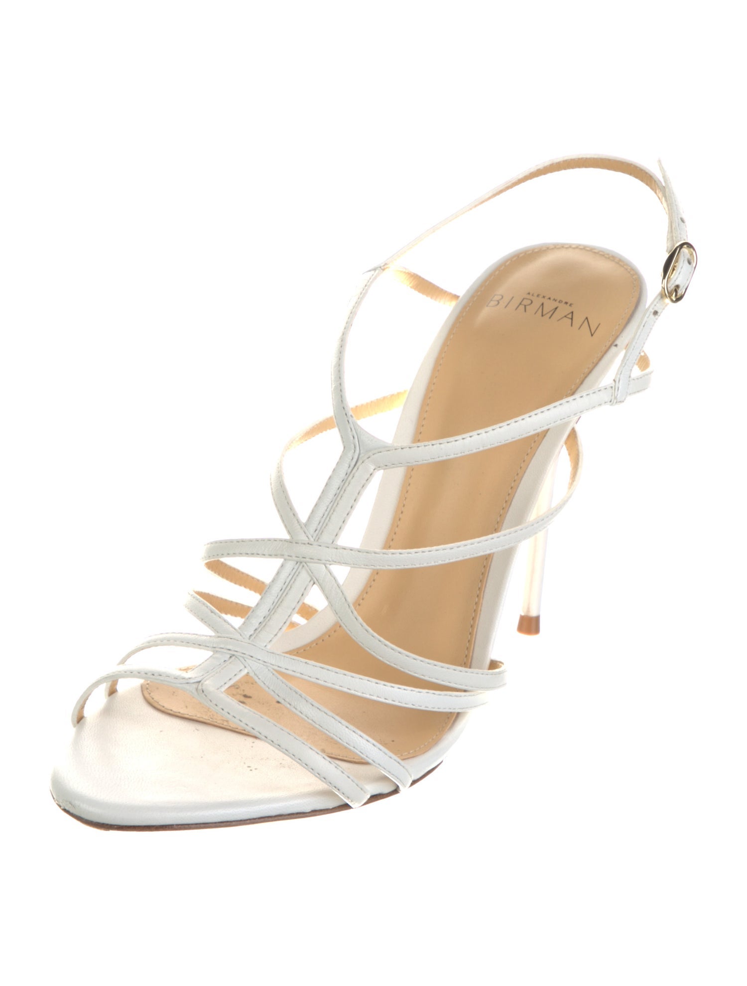 Alexandre Birman Leather Slingback Sandals